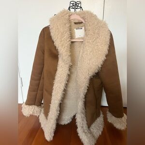 Garage Penny Lane Women's Brown Shearling Jacket